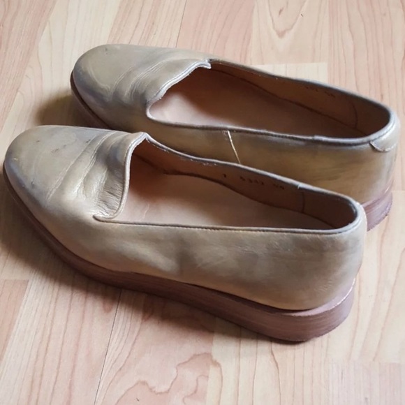 Dieppa Restrepo gold leon platform shoes - Picture 2 of 4